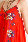 Boho Embroidered Slip Dress - Hippie Vibe Tribe