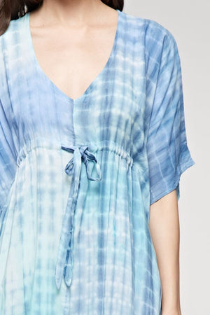 Baby Blue Tie-Front Maxi - Hippie Vibe Tribe