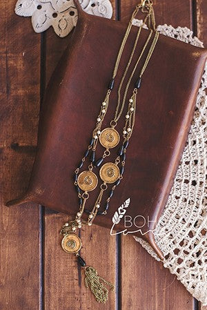 Bohemian Antique Layered Necklace - Hippie Vibe Tribe