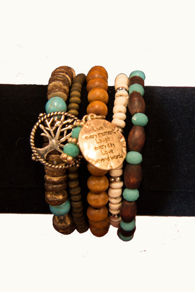 Family Tree 5 Bracelets - Hippie Vibe Tribe