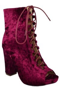 Crushed Velvet Ankle Boots - Hippie Vibe Tribe
