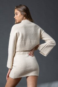 Knit Crop Sweater & Skirt