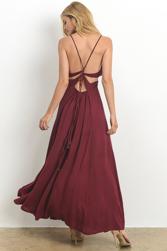 burgundy cinderella dress Laced Ball Gown By Cinderella Divine -15711