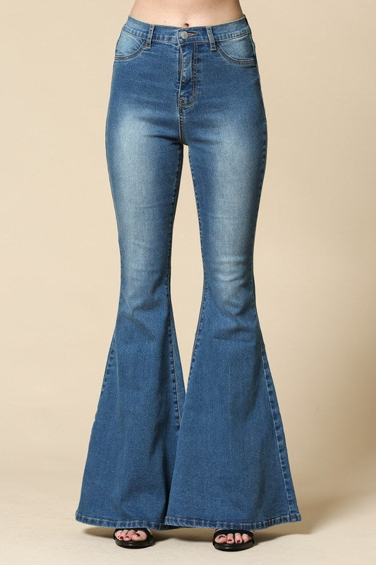 Stretchy Hippie Bell Bottom Jeans