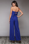 Black Strapless Jumpsuit with Three Band Back Straps - Hippie Vibe Tribe
