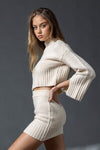 Knit Crop Sweater & Skirt