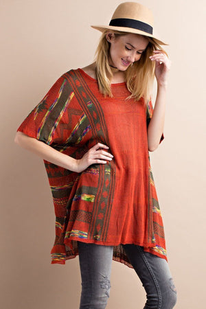 Tribal Poncho Shirt - Hippie Vibe Tribe