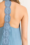 Boho Inspired Crochet Halter Dress - Hippie Vibe Tribe