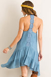 Boho Inspired Crochet Halter Dress - Hippie Vibe Tribe