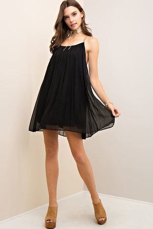 Sexy Back Mini Dress, Suede back Straps - Hippie Vibe Tribe