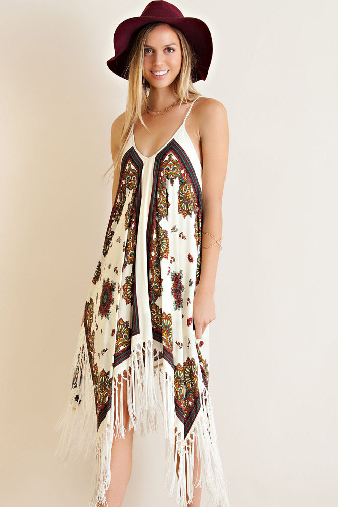 Sexy Scarf Dress Cream Waverly Print / Medium Sexy Scarf Dress Cream Waverly Print / Medium