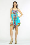 Pierce Print Scarf Dress - Hippie Vibe Tribe