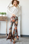 Floral Girl Hippie Flare Bell Bottoms